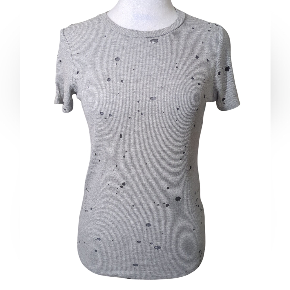 Michael Lauren Gray Speckled Short Sleeve Tee Size XS